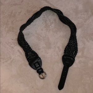 Black Woven Belt